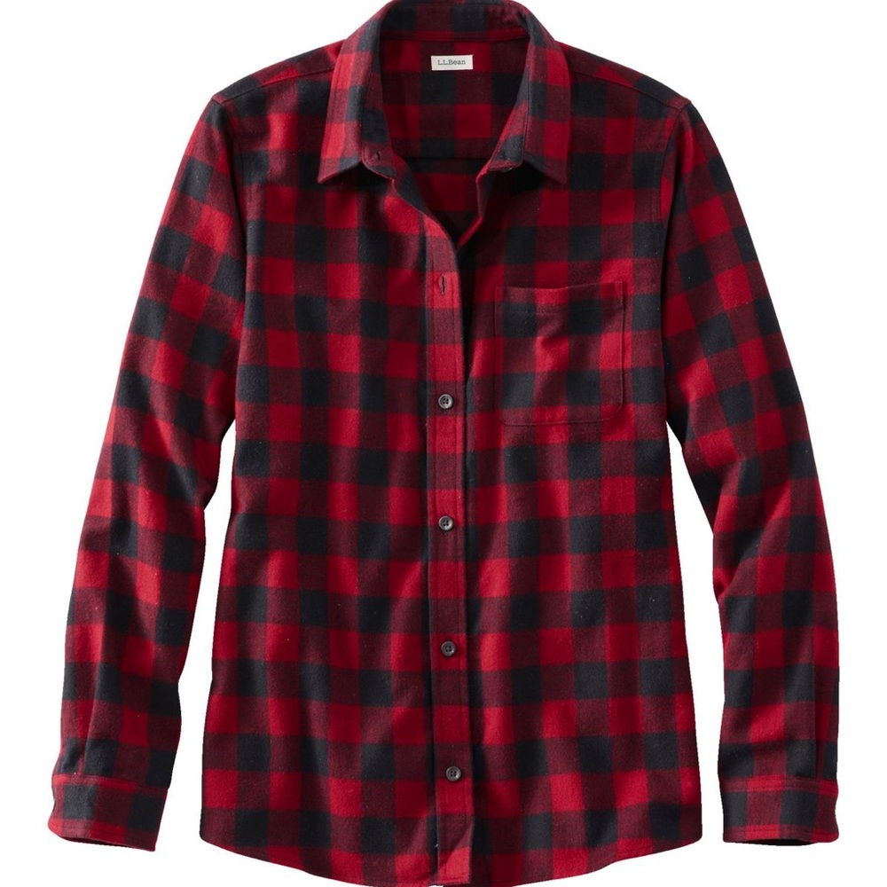 L.L. Bean Women's Scotch Plaid Flannel Shirt, Relaxed